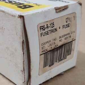 *NEW SEALED* Bussmann Fusetron FRS-R-125 Class RK5 600V 125A Fuse + Warranty! - Image 3