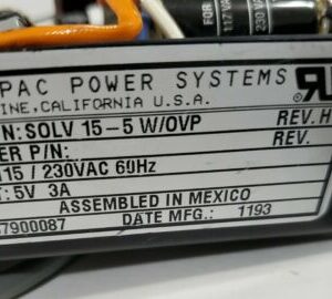 *PREOWNED* Elpac Power Systems SOLV15-5W/OVP Power Supply Input w/ Power Cables - Image 3