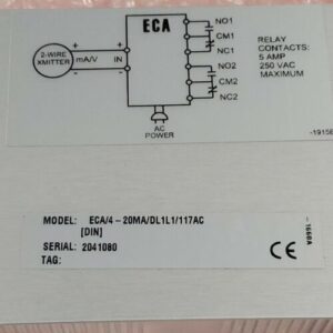 *NEW* Moore Industries ECA/4-20MA/DL1L1/117AC [DIN] Current Alarm + Warranty! - Image 6