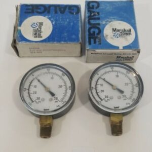 *NEW* LOT OF 2 Marshall Town Gauge G14549 2.5 45K 30x30 1/4" NPT + Warranty! - Image 1
