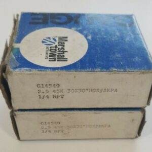 *NEW* LOT OF 2 Marshall Town Gauge G14549 2.5 45K 30x30 1/4" NPT + Warranty! - Image 7