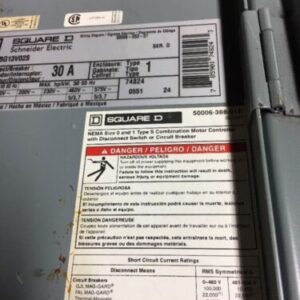 Square D 8538SBG13V02S Disconnect/Breaker 30A Ser. D *Warranty~Fast Shipping* - Image 3