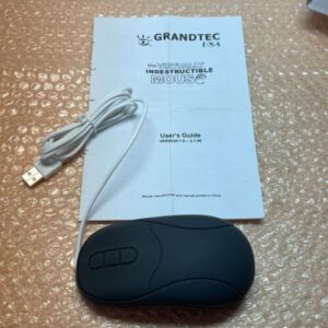 NEW W/BOX- Grandtec Virtually Indestructible Mouse MOU-600B Wired || Warranty! - Image 3