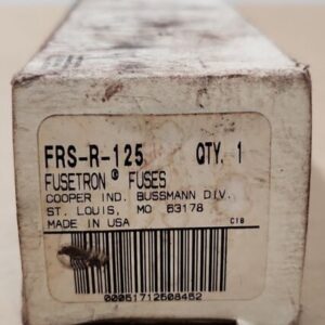 *NEW IN BOX* Bussmann Fusetron FRS-R-125 Class RK5 600V 125A Fuse + Warranty! - Image 7