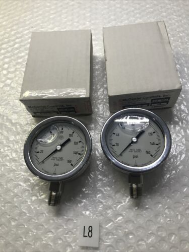 McDANIEL CONTROLS PRESSURE GAUGE # AB80507 (Lot of 2) Fast Shipping+Warranty! Main Image