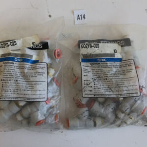 *NEW OPEN BOX* *LOT OF 20* SMC 3/8 Tube To 1/4 NPT KQ2Y11-02S - Image 1
