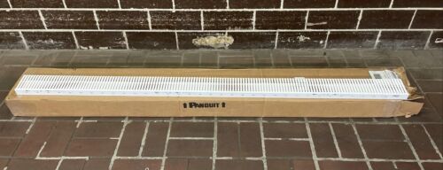 *New* Panduit F1X4WH6 Wire Duct Narrow Slot White 1.25W x 4D x 72L (Qty Of 10) Main Image