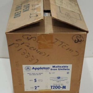 *NEW* 2” Form 35 Conduit Body Malleable Iron Appleton Unilet T-200M (LOT 5) - Image 1