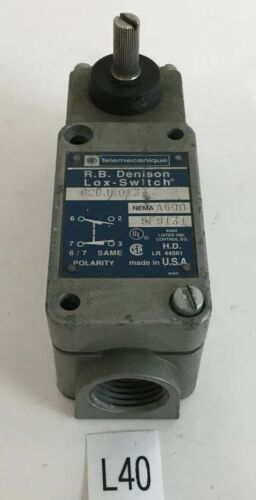 *Pre Owned* Telemecanique C2BJK013 R.B. Dension Lox Switch NEMA A600 + Warranty Main Image