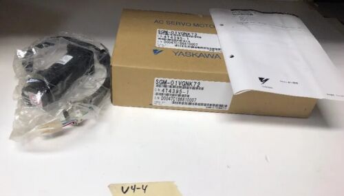 New YASKAWA SGM-01VGNK72 SERVO MOTOR 0.87A 200V 100W Warranty Fast Shipping Main Image