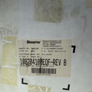 *New* Rexnord Stearns 108704100EQF REV.B Brake Assembly ~ Fast Shipping - Image 5