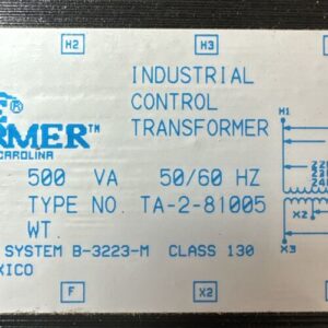BRAND NEW SURPLUS- ACME Industrial Control Transformer TA-2-81005 || WARRANTY - Image 3