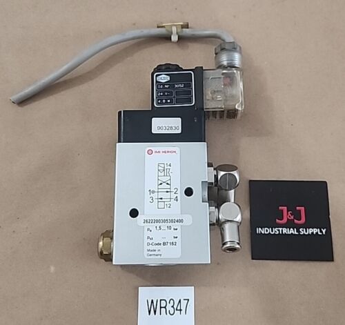 *PREOWNED* Norgren 2622200305302400 Valve 2-Pos 4-Way w/ Herion 3052 + Warranty! Main Image