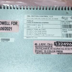 *REPAIRED* Giddings & Lewis M.1302.7612 5-Axis Integrated Stepper + Warranty! - Image 2