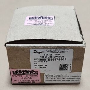 *NEW* Dwyer Instruments 1900 S59475501 Pressure Switch 1910-5-B 🇺🇸 + Warranty! - Image 10