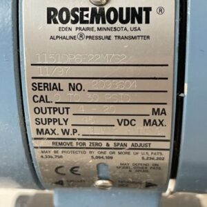 *PREOWNED* Rosemount 1151DP6E22M7S2 Differential Pressure Transmitter + Warranty - Image 2