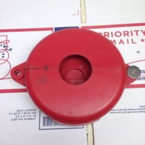 New!! Brady Small Gate Valve Lockout 2.5"-5" 65561 Safety Red *Fast Shipping* - Image 3