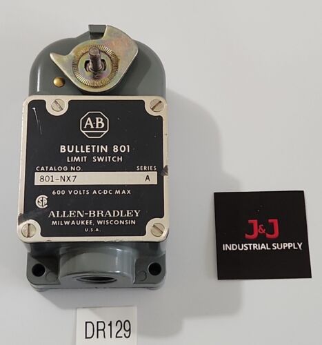 *PREOWNED* Allen Bradley 801-NX7 Ser A Limit Switch 600Volts AC-DC + Warranty! Main Image
