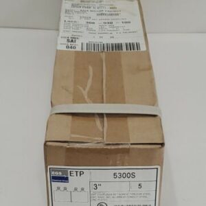 *NEW* BOX OF 5 EGS ETP 5300S 3" EMT Steel Couplings w/ Set Screw + Warranty! - Image 1