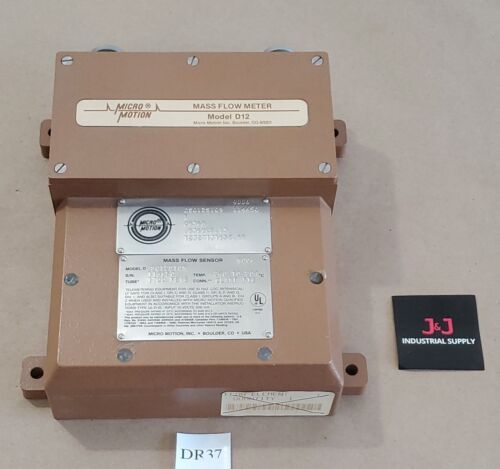 *NEW* Micro Motion D12 Mass Flow Meter DS012S109 Sensor S012S109 + Warranty! Main Image