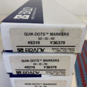 BRADY QD-25-RD Y36379 Quik-Dots MarkersStickers 25 Sheets Per Box Lot Of 5 Boxes - Image 6