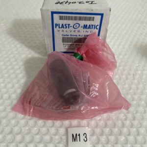 Plast-O-Matic FC025EP-000-1/4-PV 1/4”PVC Flow Control Valve/EPDM/1/4 GPM NIB - Image 1
