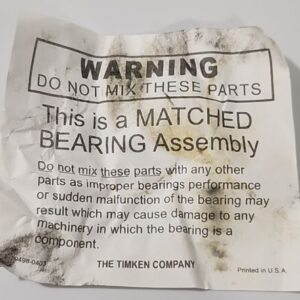 *NEW* Waukesha SPX 101714 Front Bearing Assy 015U2 Timken L68149 9F2A5 +Warranty - Image 5
