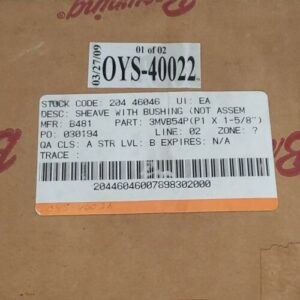 *NEW* Browning 3MVB54P 3 Groove Cast Iron Bushed Companion Sheave + Warranty! - Image 10