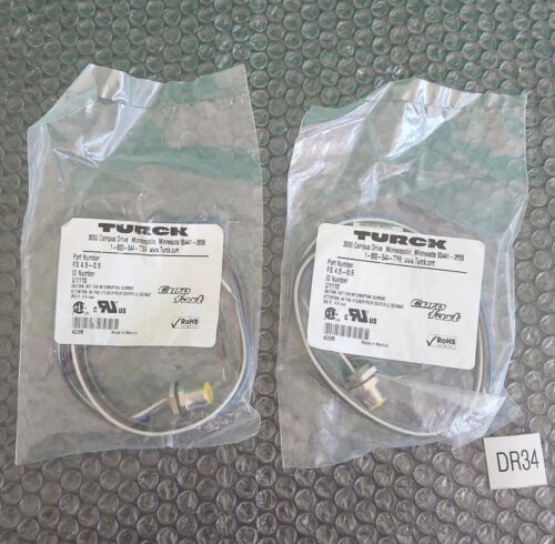 *NEW LOT OF 2*TURCK FS 4.5-0.5 U1110 CORDSET *WARRANTY+FAST 🇺🇸 SHIP!* Main Image