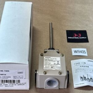BRAND NEW- Omron Corp D4B-7181N Limit Switch AC-15 2A/400V VDE0660 Part200 IP67 - Image 1