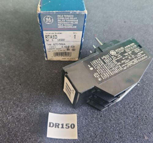 🆕️ *OLD STOCK* GE RTA1D Overload Relay 0.4 to .63 A 600VAC ⚡️🇺🇸 SHIP+WARRANTY Main Image
