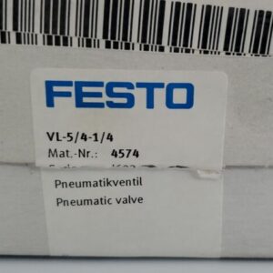 *NEW IN BOX* Festo VL-5/4-1/4 Double Pilot Valve 145Psi 4574 J602 + Warranty! - Image 9