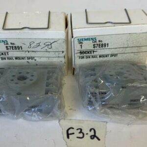 NEW Siemens DPDT S7E891 Socket for DIN Rail Mount *FREE SHIPPING* - Image 1