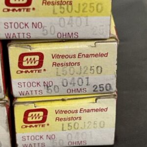 (3) NIB L50J250 & (3) L50J50R OHMITE  RESISTORS FAST SHIPPING + WARRANTY - Image 3