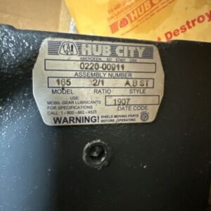New Hub City Gear Reducer 0220-00911 Model 165 2/1 Ratio Warranty 🇺🇸🇺🇸 - Image 2