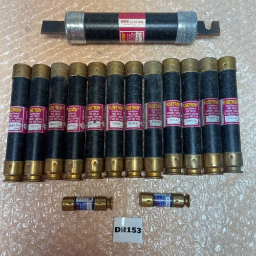 NEW🚨TOOL CRIB SPECIAL! Large Lot Of (15) Bussman FRS & FRN FuseTron Fuses!🇺🇸 Main Image