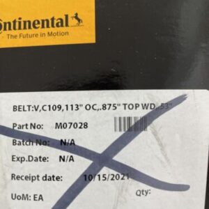 CONTINENTAL C109 V-Belt,C109,113in Fast Shipping +Warranty - Image 6