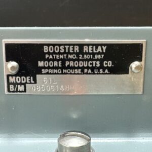 NEW WITHOUT BOX Moore Products Model 61L Booster Relay | FAST SHIPPED & WARRANTY - Image 6