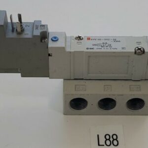 *NEW* SMC SY5140-5YZ-02-X355 PNEUMATIC VALVE 24VDC W/ MANIFOLD + WARRANTY! - Image 1