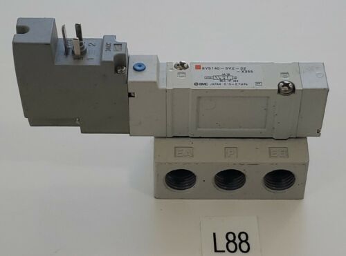 *NEW* SMC SY5140-5YZ-02-X355 PNEUMATIC VALVE 24VDC W/ MANIFOLD + WARRANTY! Main Image