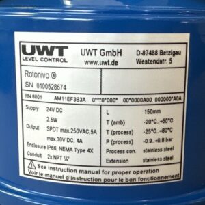BRAND NEW- UWT GmbH Level Control Rotonivo RN6001 AM11EF3B3A || FAST SHIPPED🇺🇸 - Image 7