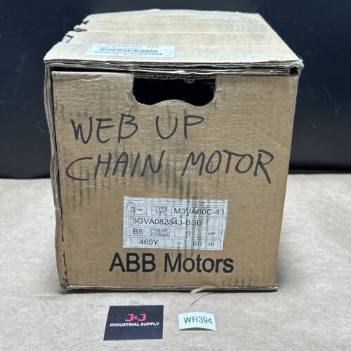 FACTORY NEW - ABB Motors M3VA80C-4 1HP 480V 3~ 3GVA082343-BSB || WARRANTY 🇺🇸 Main Image