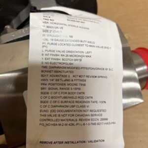 New ITT Pure-Flo Diaphragm Valve 2" DN50 Warranty 🇺🇸 - Image 4