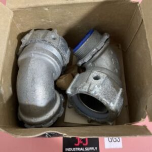 (2) Thomas & Betts 5356GR Liquidtight Conduit Connectors Insulated 1-1/2" 90° - Image 3