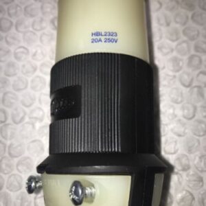 **NEW (LOT OF 3) HUBBELL HBL2323 20A 250V TWIST LOCK CONNECTOR # - Image 3