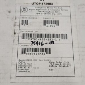 *BRAND NEW* United States Technologies PBA 134422-007 Board SBC 544 + Warranty! - Image 12