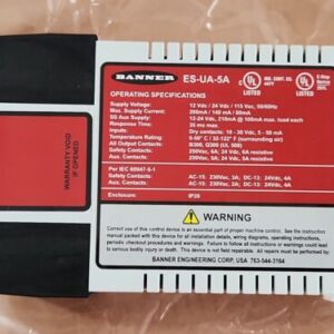 *BRAND NEW* Banner Engineering ES-UA-5A Safety Relay Module 66091 + Warranty! - Image 6