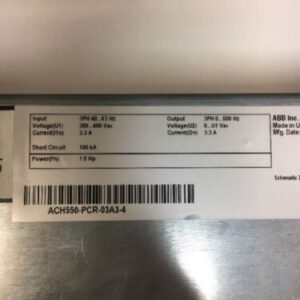 ABB ACH550-PCR-03A3-4 Drive With Circuit Breaker *Fast Shipping* Warranty! - Image 6