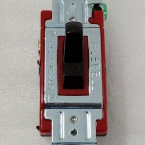 *NEW* LOT OF 4 Hubbell 1221B Hubbell Pro Toggle Switches Red/Brown + Warranty! - Image 4