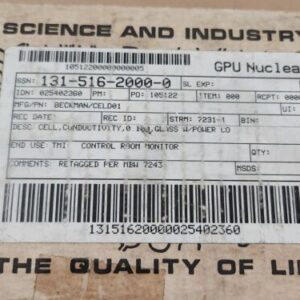 *NEW SURPLUS* Beckman CEL-D01 Glass Conductivity Cell K-0.100/CM + Warranty! - Image 7